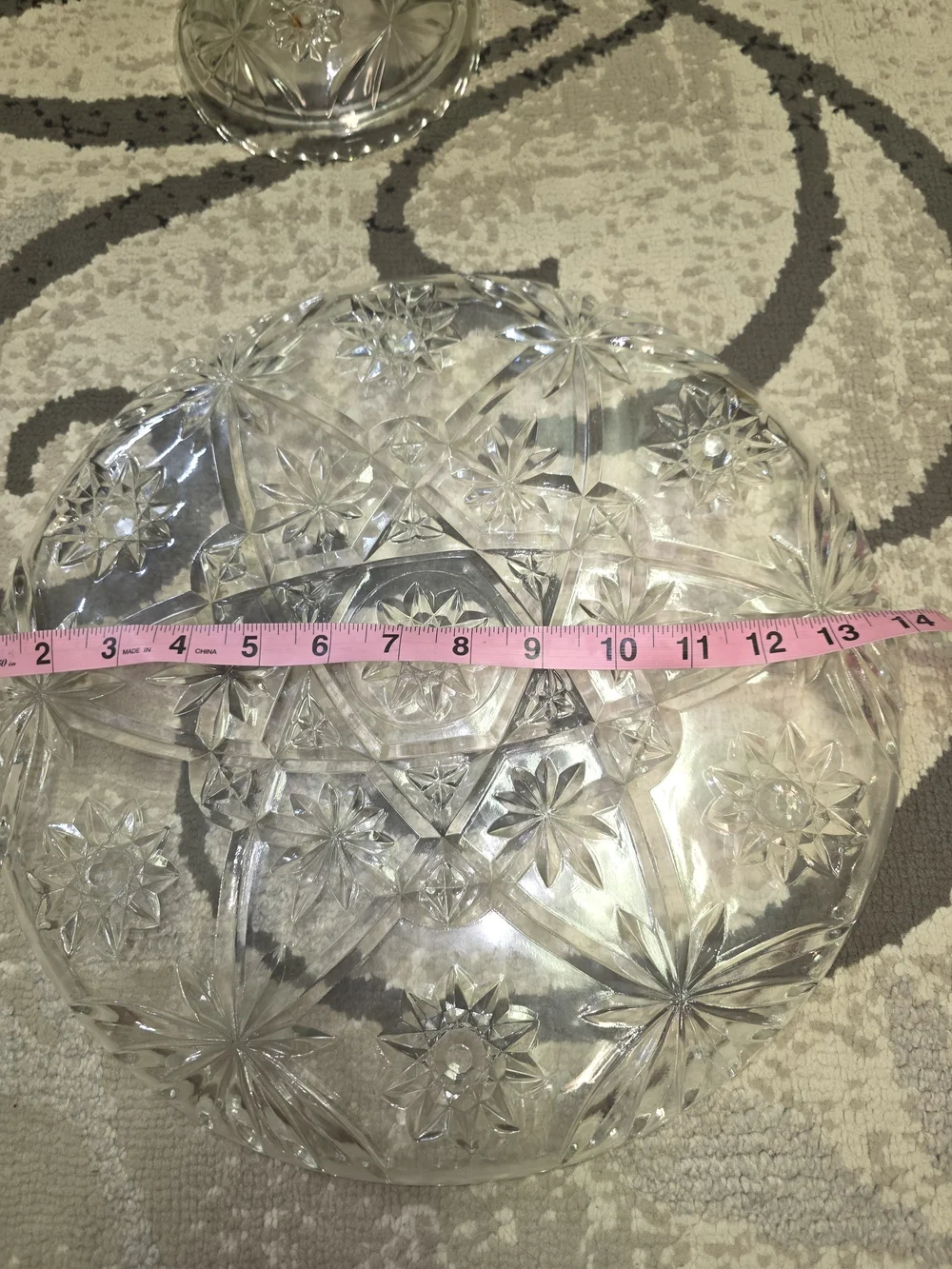Anchor Hocking Early American Footed Cake Plate - Clear Glass